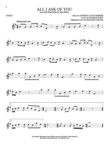 101 Broadway Songs na skrzypce
