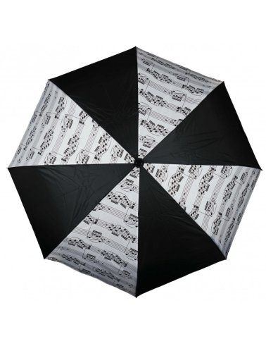 Parasol czarno-biały w nuty