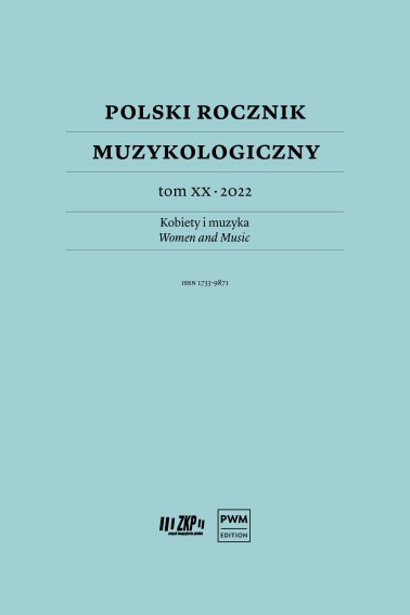 Polski Rocznik Muzykologiczny Tom XX - 2022