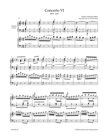 Koncert na klawesyn i smyczki nr 6 F-dur