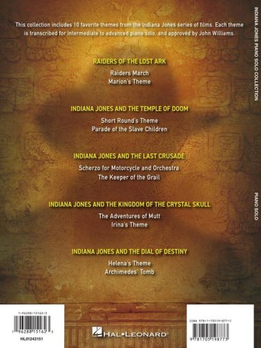 Indiana Jones. Piano Solo Collection