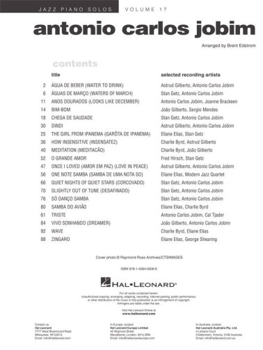 Jazz Piano Solos Vol. 17