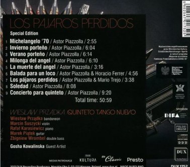 QUINTETO TANGO NUEVO: Ator Piazzolla - Los Pajaros Perdidos
