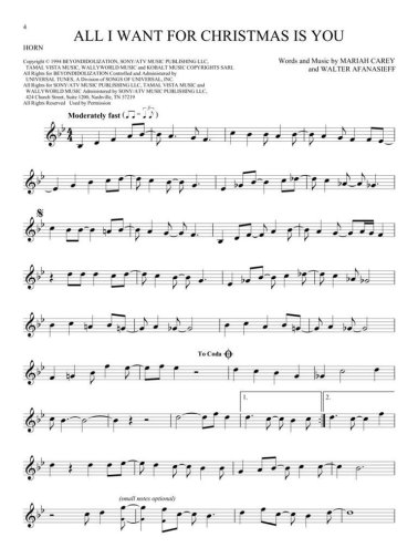 101 Christmas Songs na róg/waltornię