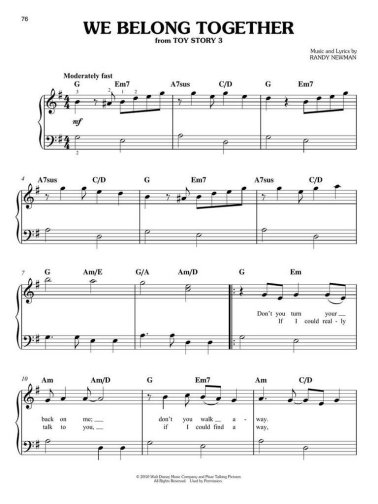 In Easy Keys: Disney Songs