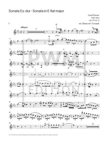 Sonata Es-dur op.10 nr 3