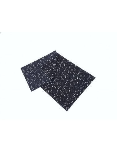 Komin / bandana czarna w nuty