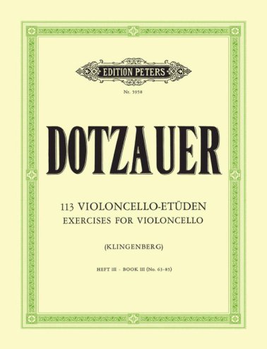 113 Exercises for solo cello, vol. 3