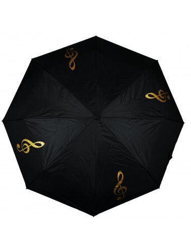 Parasol w złote klucze wiolinowe