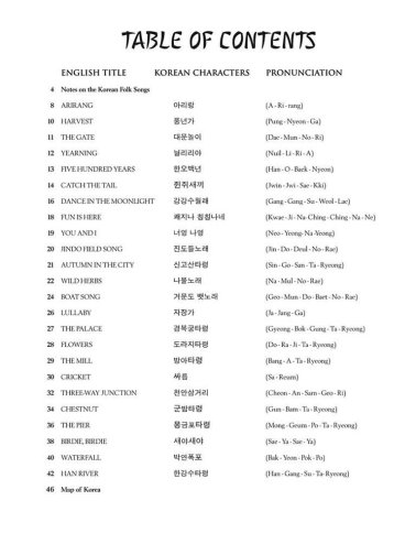 Korean Folk Songs Collection