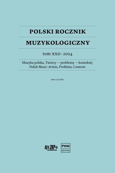 Polski Rocznik Muzykologiczny tom XXII - 2024