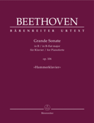 Grande Sonate for Pianoforte B-flat major op. 106 "Hammerklavier"