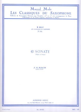VI Sonata na flet i fortepian