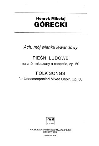 Ach, mój wianku lawendowy