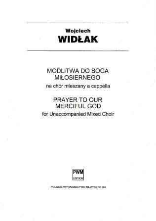 Modlitwa do Boga miłosiernego