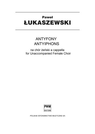 Antyfony (Antiphonae)