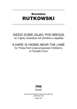 Siedzi sobie zając pod miedzą