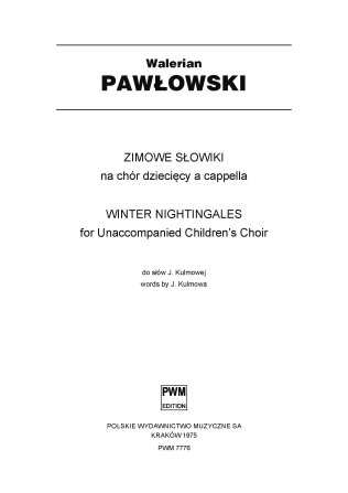 Zimowe słowiki