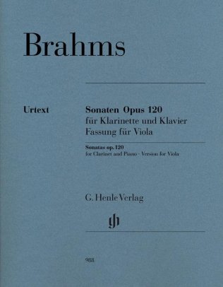 Sonaty op. 120 na klarnet i fortepian - wersja na altówkę i fortepian