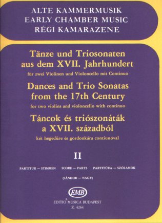 Tańce i sonaty triowe z XVII wieku