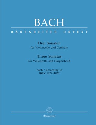 3 sonaty na wiolonczelę i klawesyn BWV 1027-1029 - Urtext