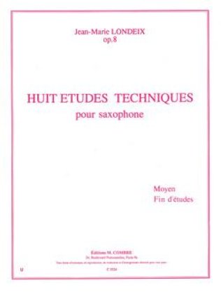 8 Etudes techniques pour saxophone