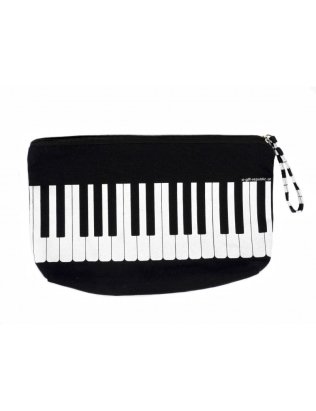 Piórnik (kosmetyczka) czarny z klawiaturą