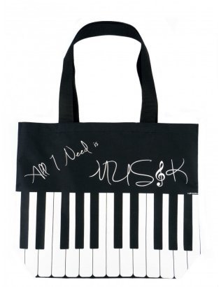 Torba "All I Need Is Music" z klawiaturą
