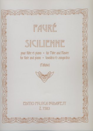 Sicilienne na flet i fortepian