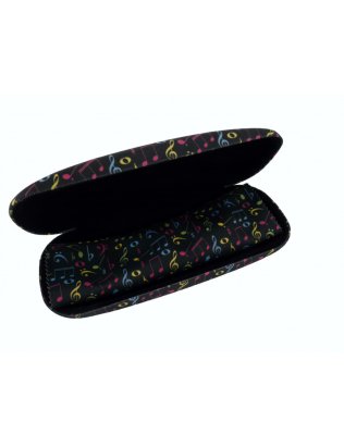 Etui na okulary "SYMBOLE MUZYCZNE" + mikrofibra