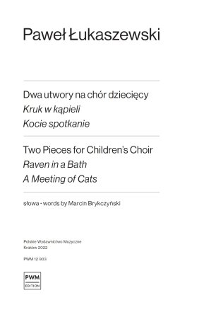 Dwa utwory na chór dziecięcy