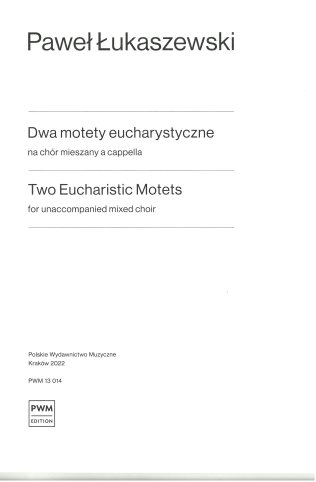 Dwa motety eucharystyczne