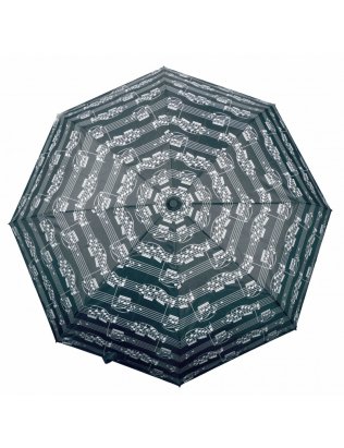 Parasol czarny w nuty - składany