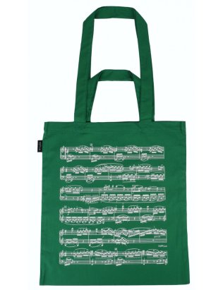 Torba 2w1 zielona w nuty