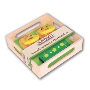 Kastaniety i harmonijka Bontempi