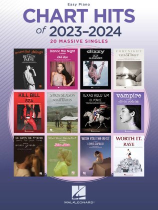 Chart Hits Of 2023-2024 - Easy Piano