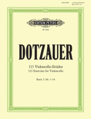 113 Exercises for solo cello, vol. 1