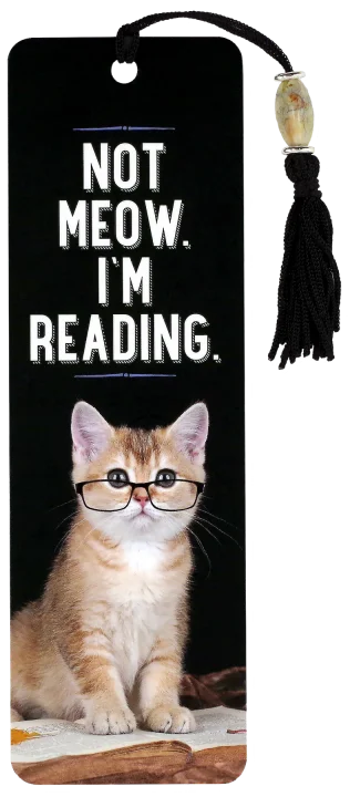 Zakładka do książki "Not meow, I'm reading"