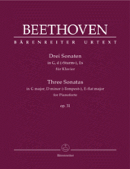 Three Sonatas for Pianoforte in G major, D minor, E-flat major op. 31
