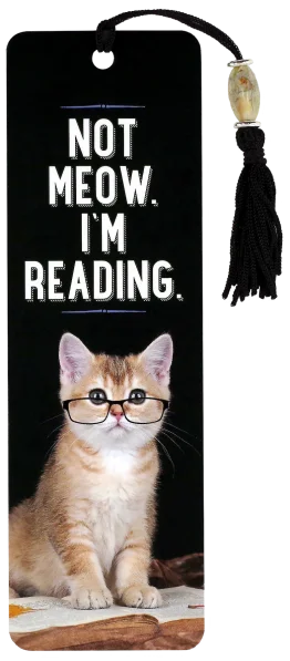 Zakładka do książki "Not meow, I'm reading"