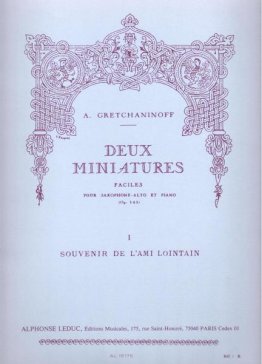 Souvenir de l'Ami lointain z Deux miniatures faciles op. 145