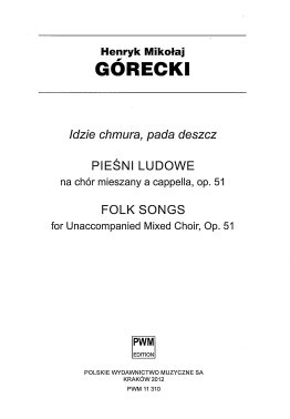 Idzie chmura, pada deszcz