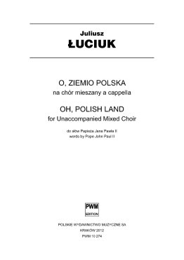 O, ziemio polska
