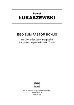 Ego sum pastor bonus