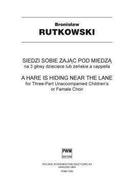 Siedzi sobie zając pod miedzą