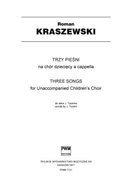 Trzy pieśni