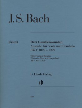 3 sonaty BWV1027-1029
