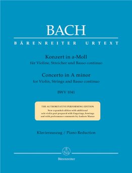 Concerto for Violin, Strings and Basso Continuo A-minor BWV 1041