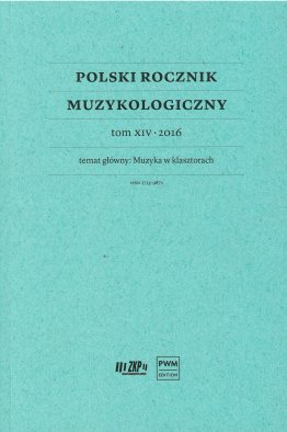 Polski Rocznik Muzykologiczny tom XIV 2016
