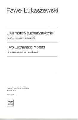 Dwa motety eucharystyczne